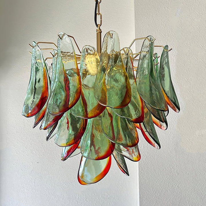 Emerald Flame Murano Glass Chandelier - Vakkerlight