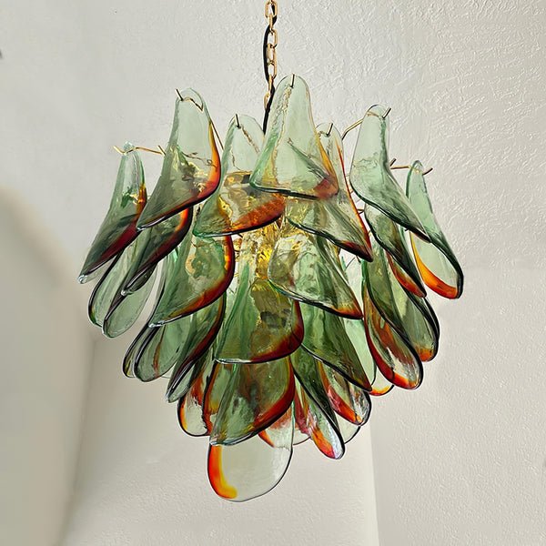 Emerald Flame Murano Glass Chandelier - Vakkerlight