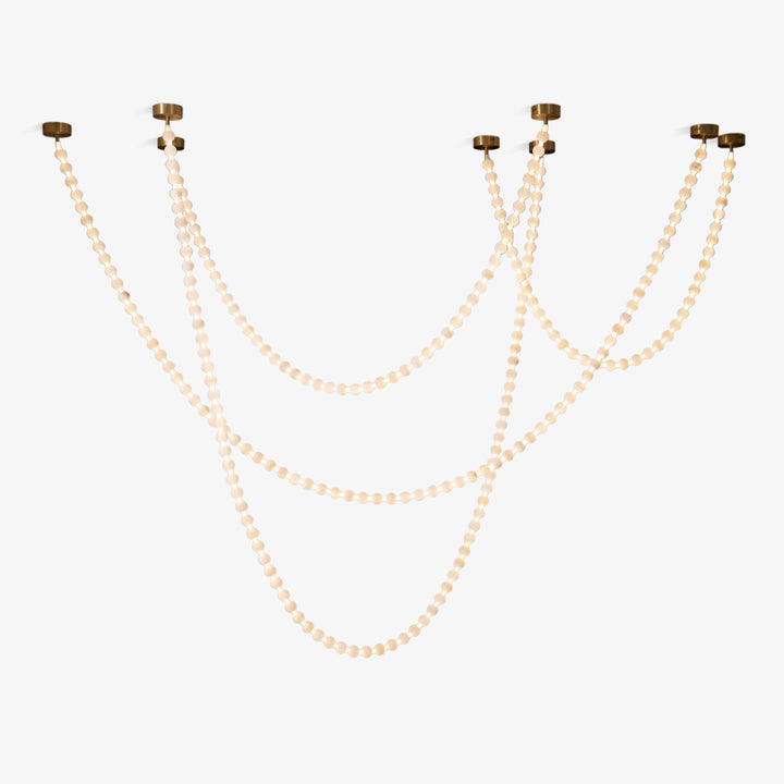 Alabaster Pearl Necklace Chandelier - Vakkerlight