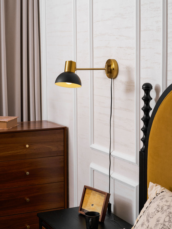 Adjustable Arm Plug In Wall Lamp - Vakkerlight