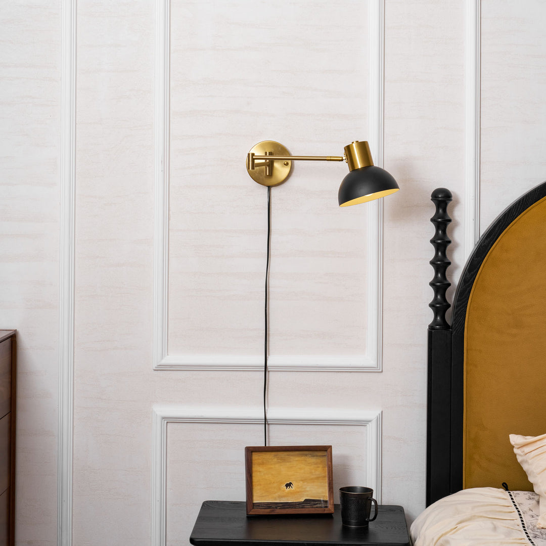 Adjustable Arm Plug In Wall Lamp - Vakkerlight