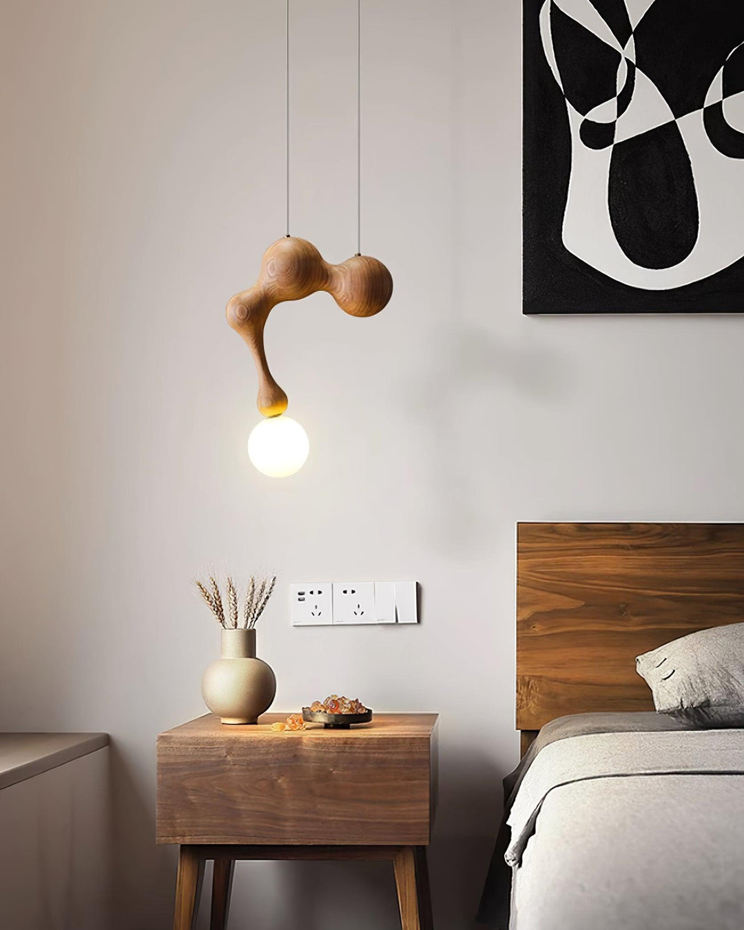 Jenna Wooden Pendant Lamp - Vakkerlight