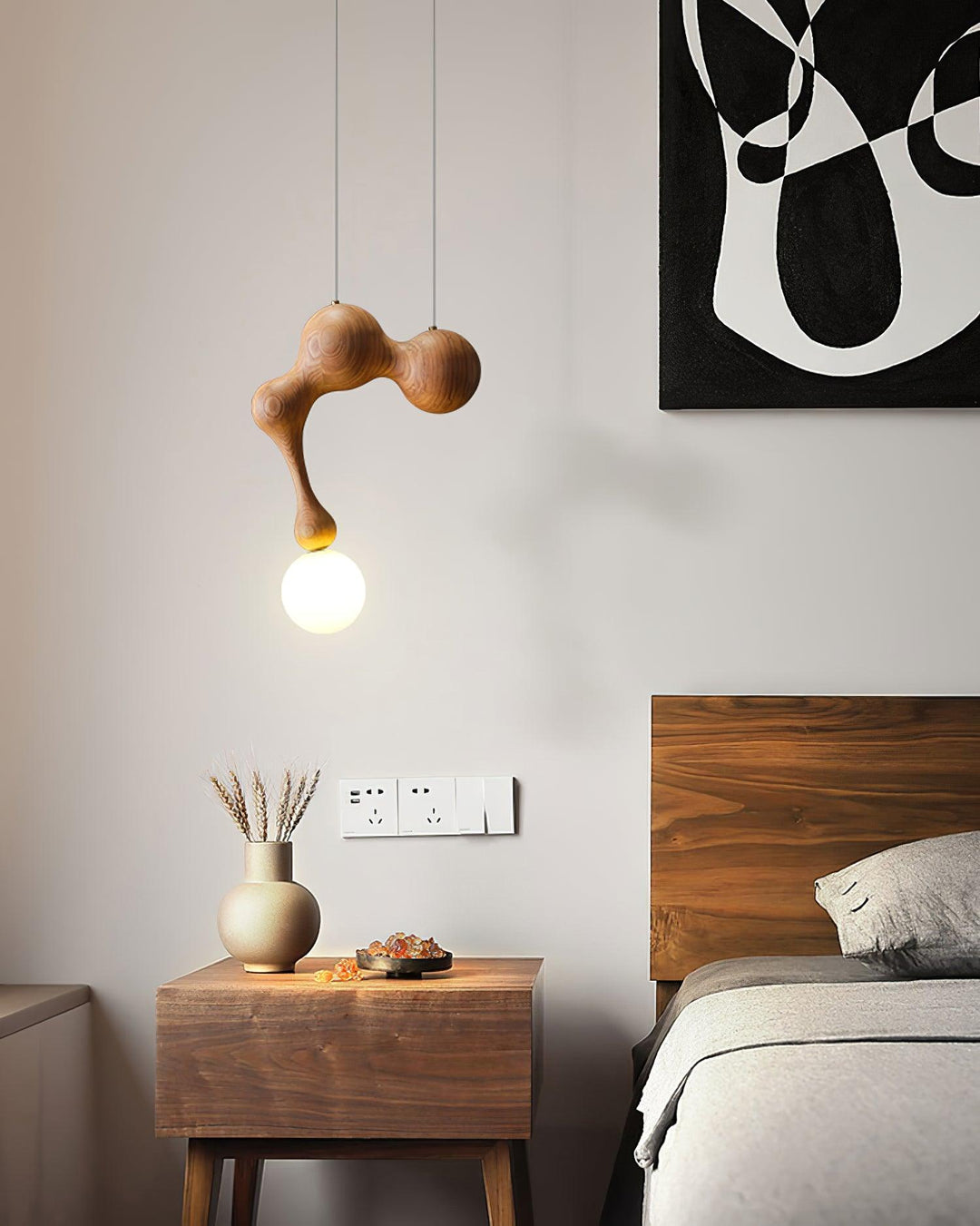 Jenna Wooden Pendant Lamp - Vakkerlight