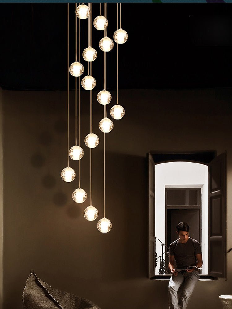 Crystal Bubbles Balls Pendant Lamp - Vakkerlight