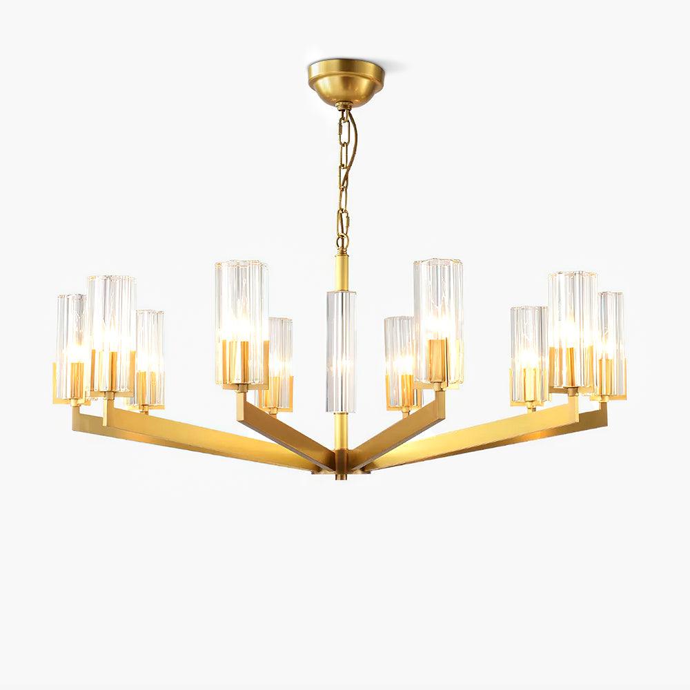 Kayla Brass Chandelier - Vakkerlight