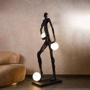 Kicking Ball Sculpture Character Floor Lamp - Vakkerlight