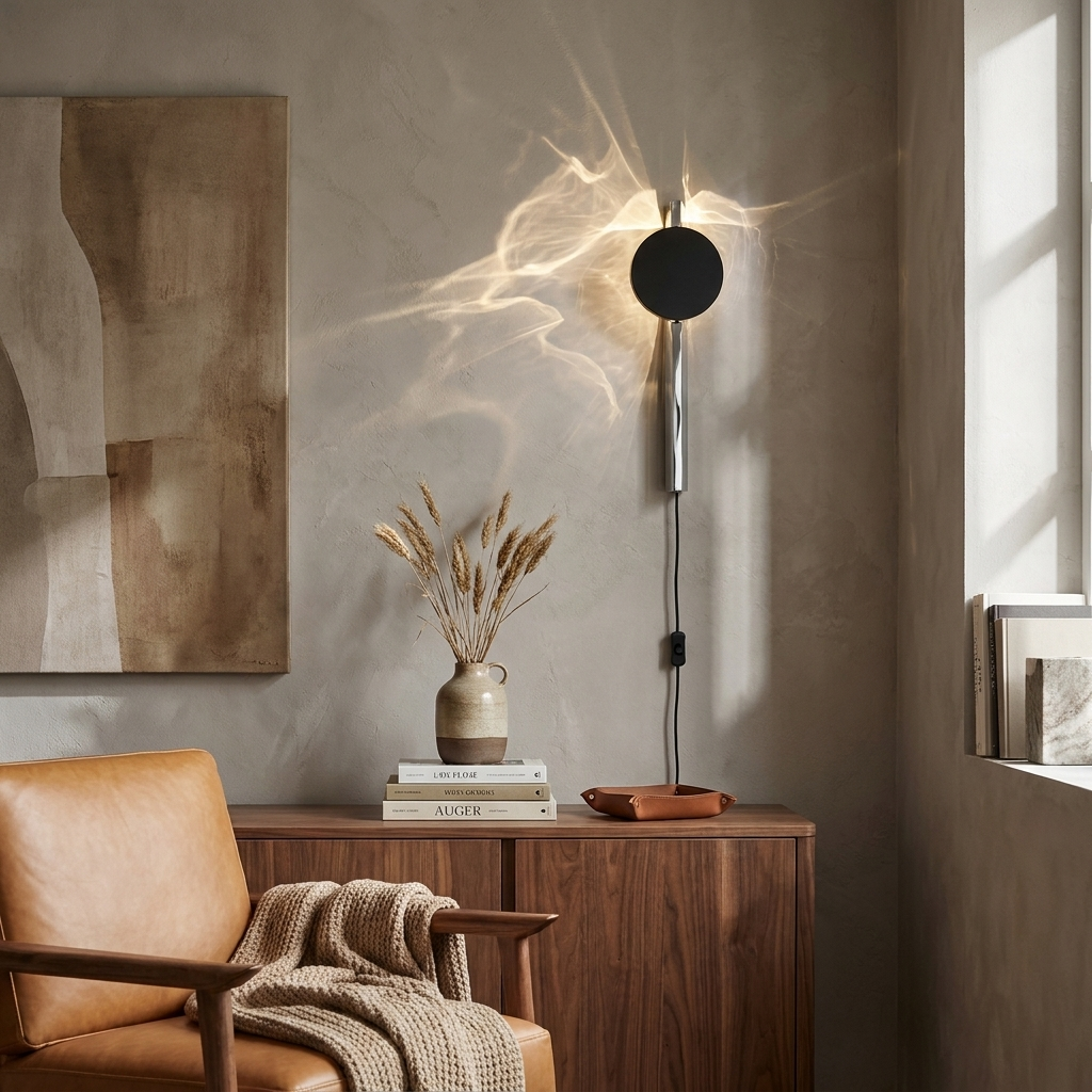 Kinetic Shadow Plug-in Wall Lamp