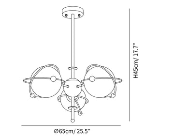 Kittelson Kronleuchter — Dimension drawings 1