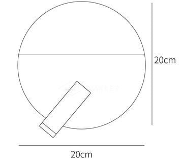 Kneeland Rotatable Wall Lamp — Dimension drawings 2