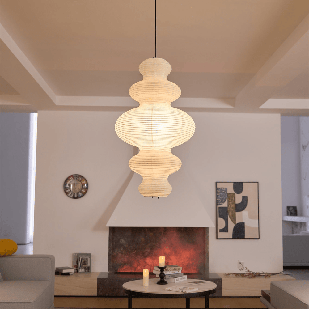 Kozo Paper Metal Pendant Lamp – detail 2