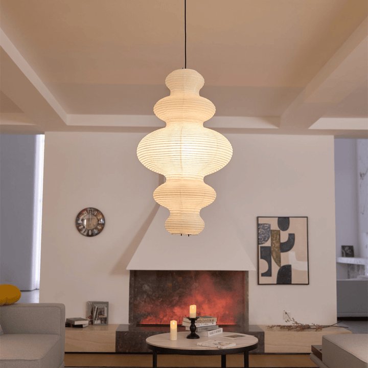 Kozo Paper Metal Pendant Lamp – detail 2