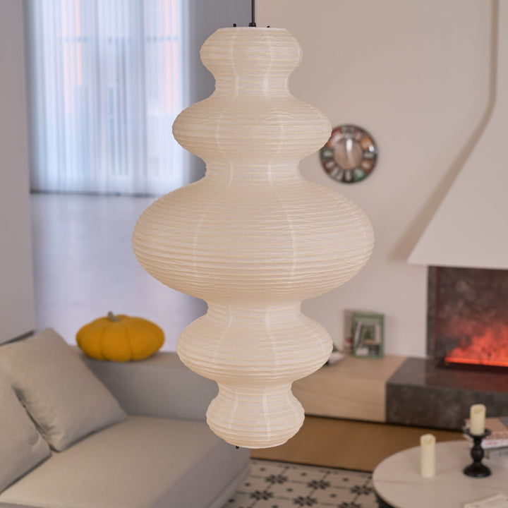 Kozo Paper Metal Pendant Lamp – detail 9