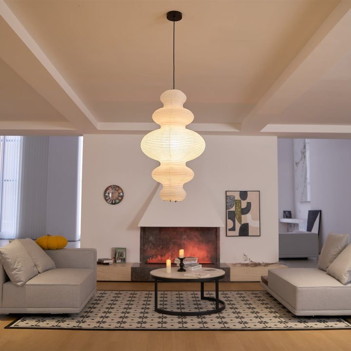 Kozo Paper Metal Pendant Lamp – detail 14