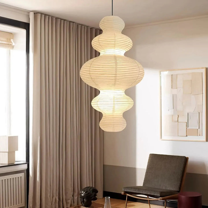 Kozo Paper Metal Pendant Lamp – detail 29