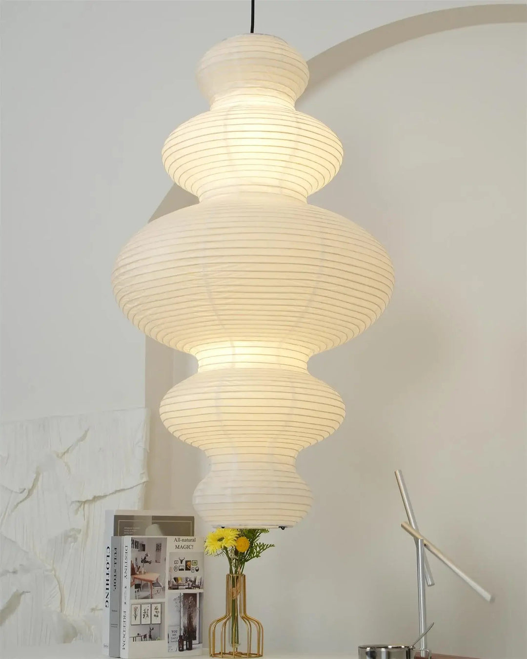 Kozo Paper Metal Pendant Lamp – detail 34
