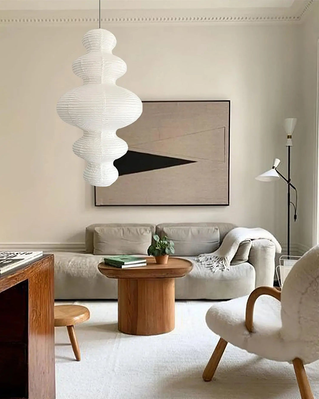 Kozo Paper Metal Pendant Lamp – detail 38