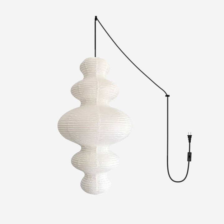 Kozo Paper Tower Swag Pendant – detail 14