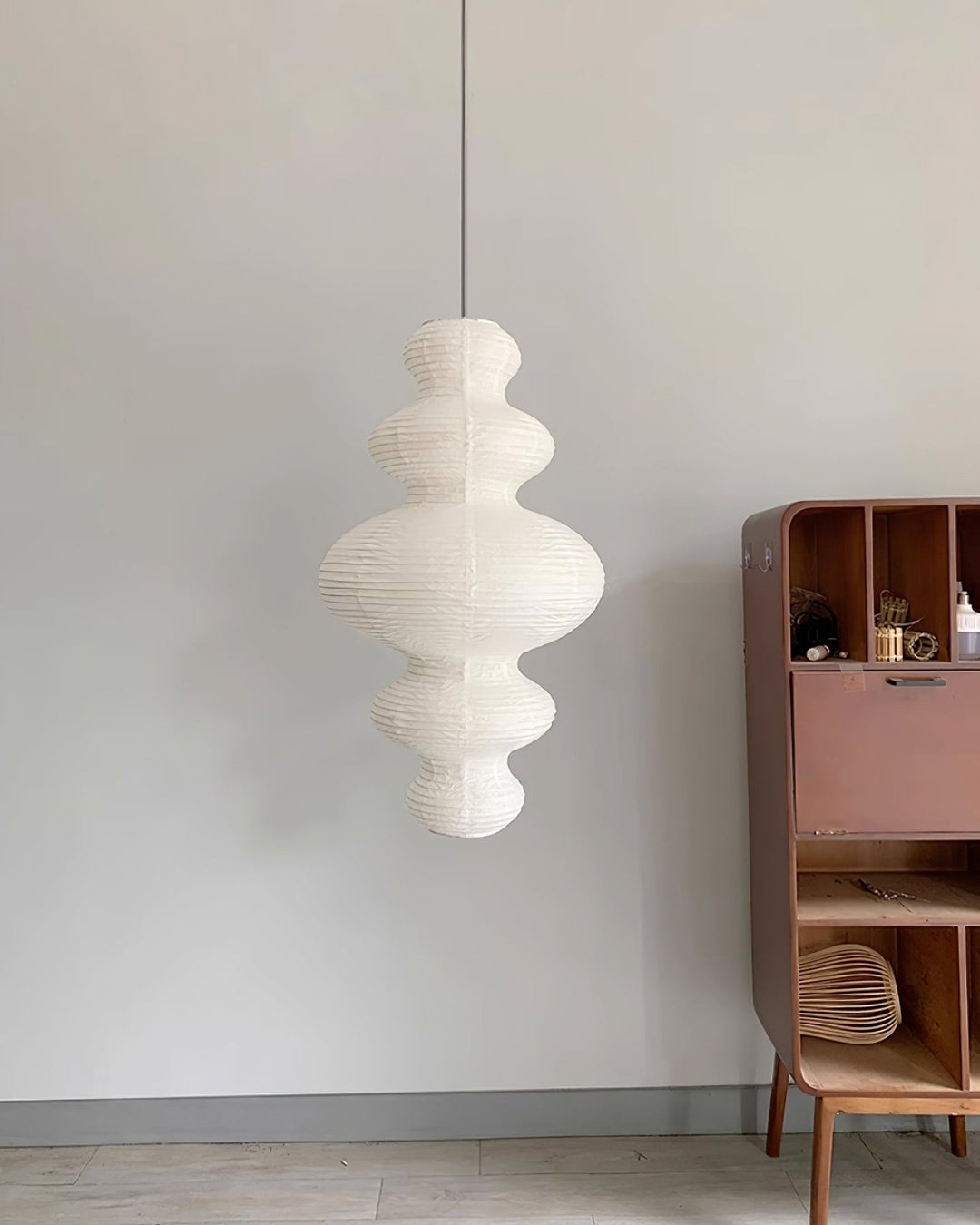 Kozo Paper Tower Swag Pendant – detail 16