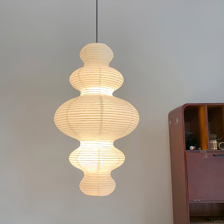 Kozo Paper Tower Swag Pendant – detail 21