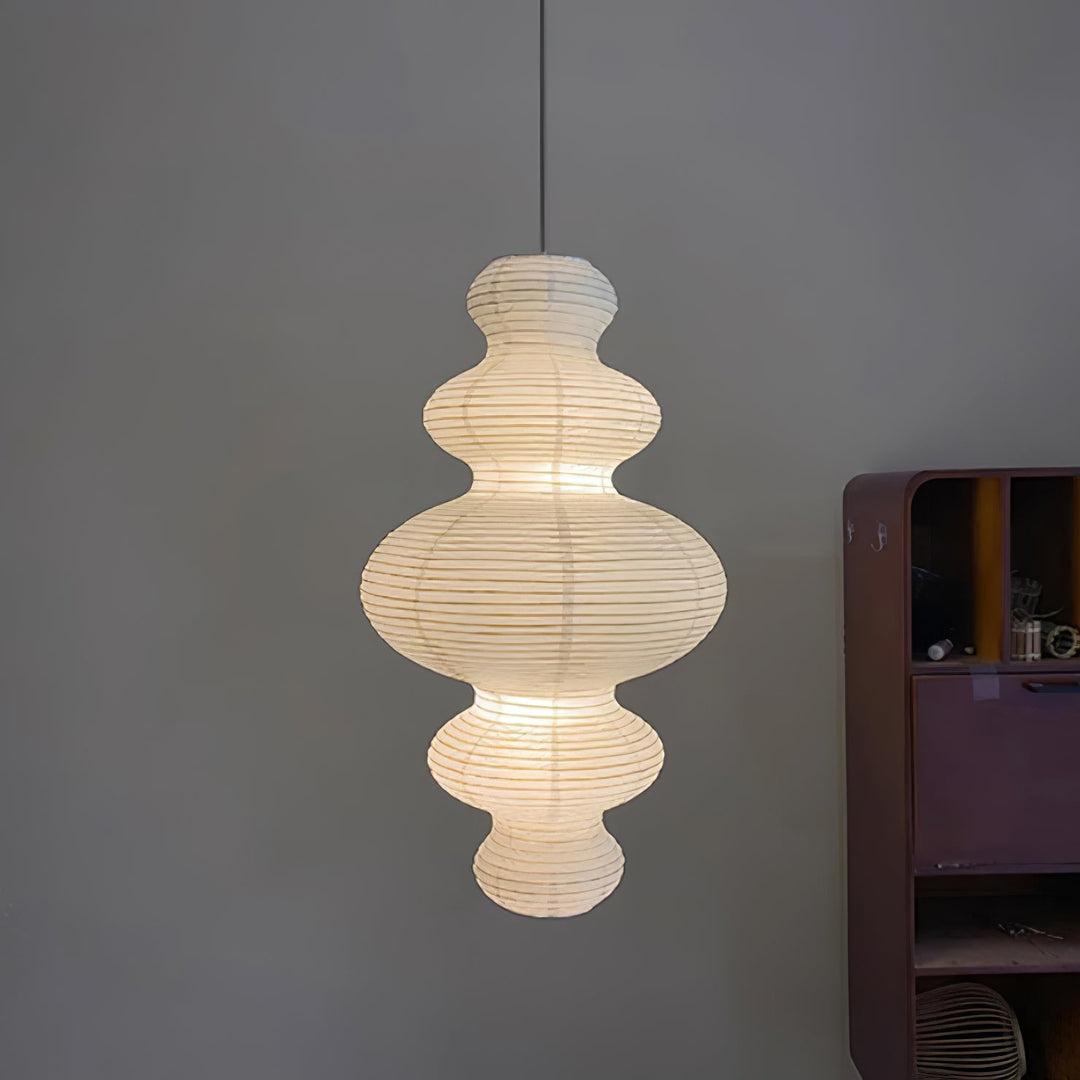 Kozo Paper Tower Swag Pendant – detail 22