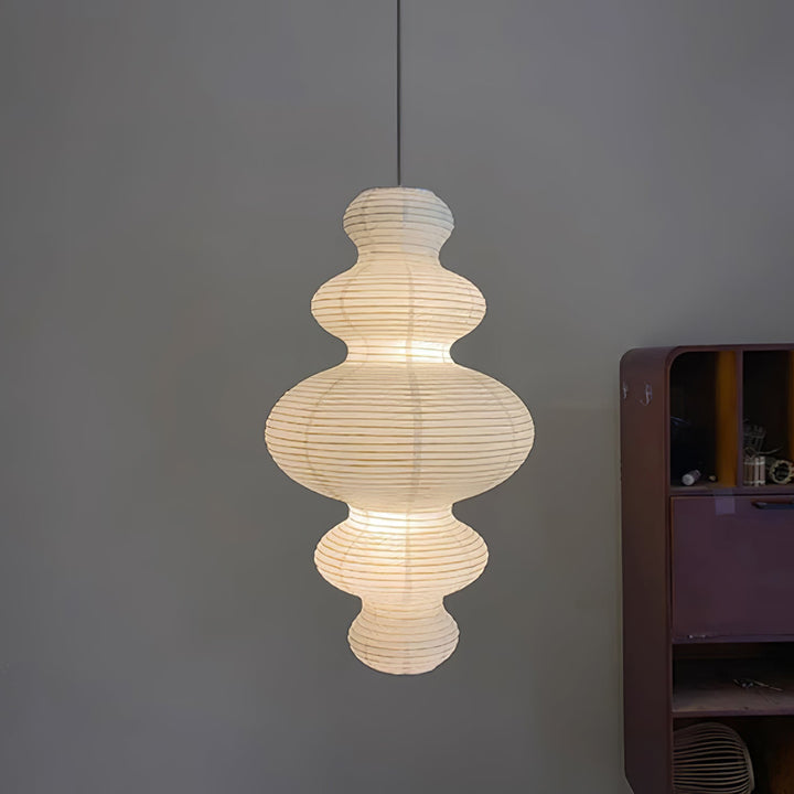 Kozo Paper Tower Swag Pendant – detail 22