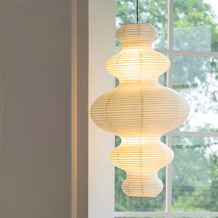 Kozo Paper Tower Swag Pendant – detail 23
