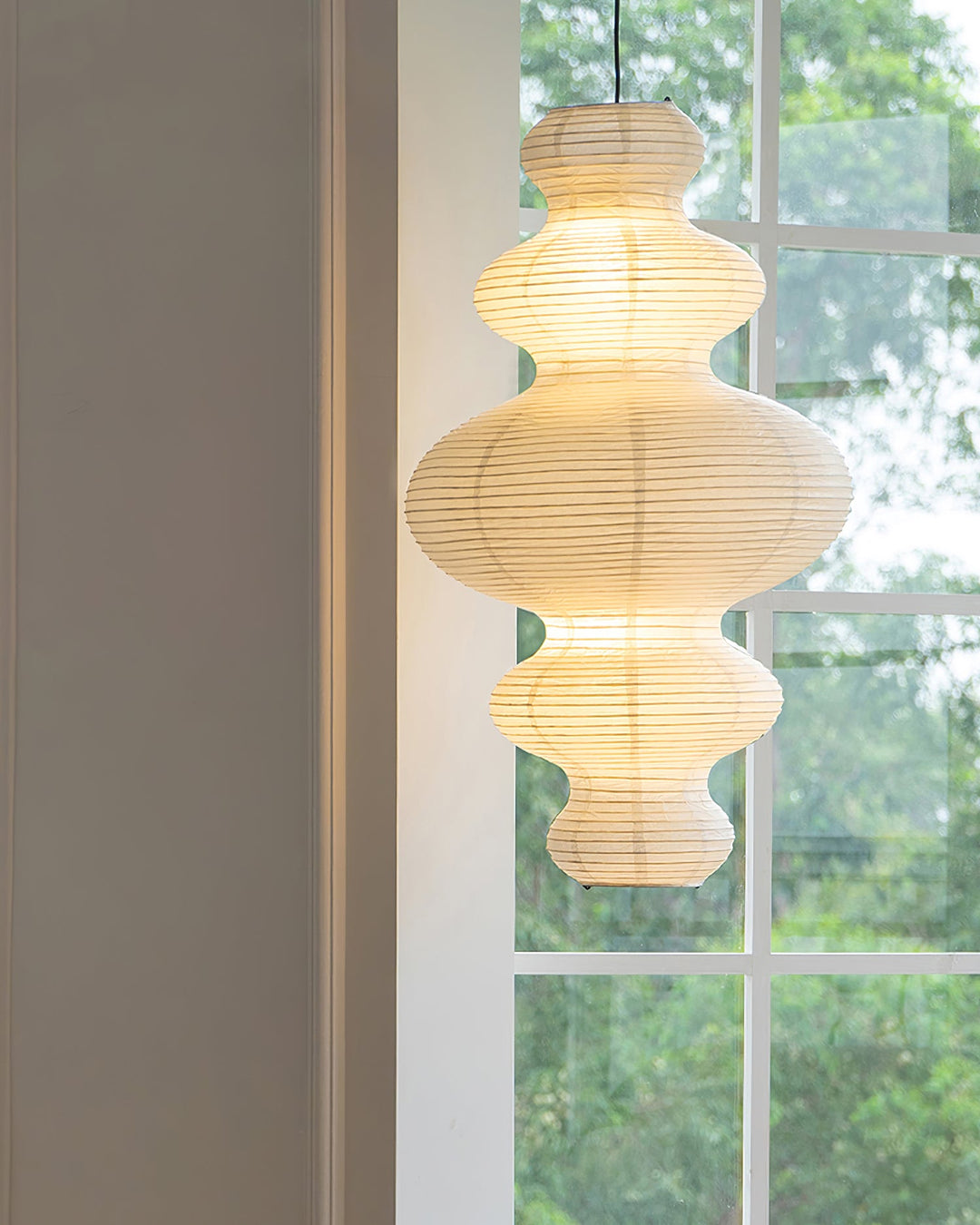 Kozo Paper Tower Swag Pendant – detail 26