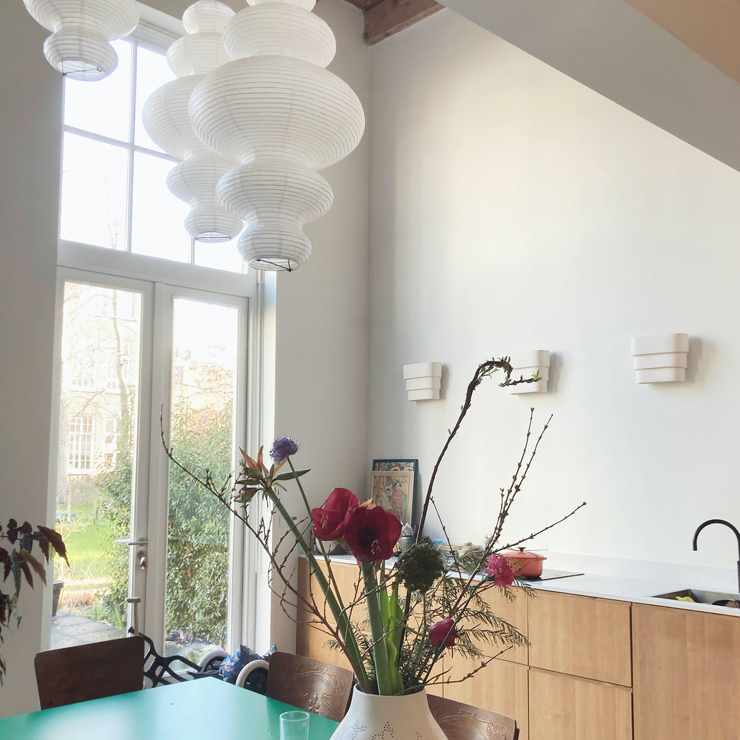 Kozo Paper Tower Swag Pendant – detail 27