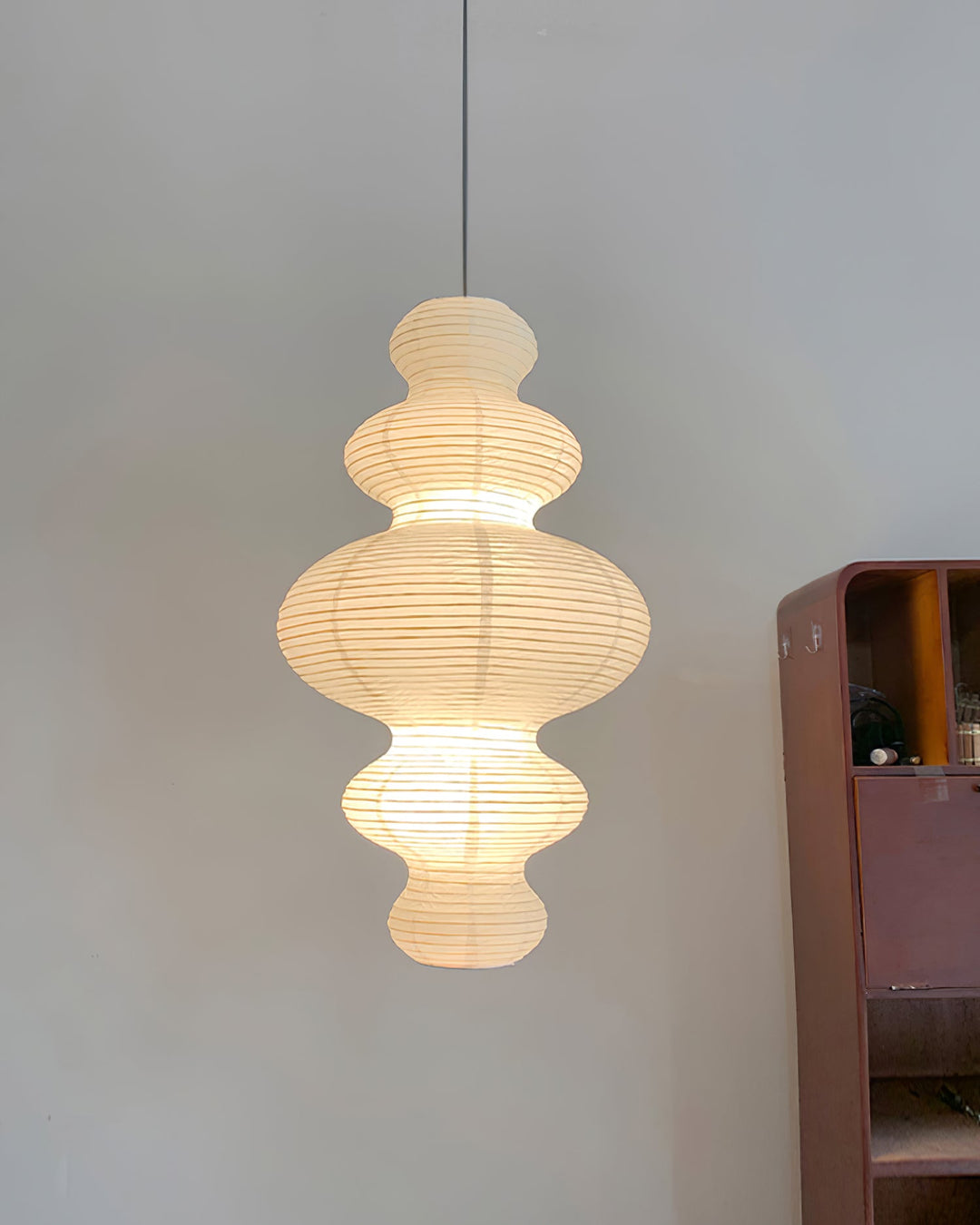 Kozo Paper Tower Swag Pendant – detail 28