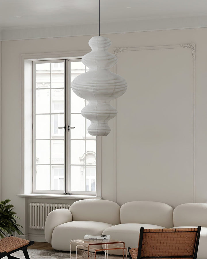 Kozo Paper Tower Swag Pendant – detail 31