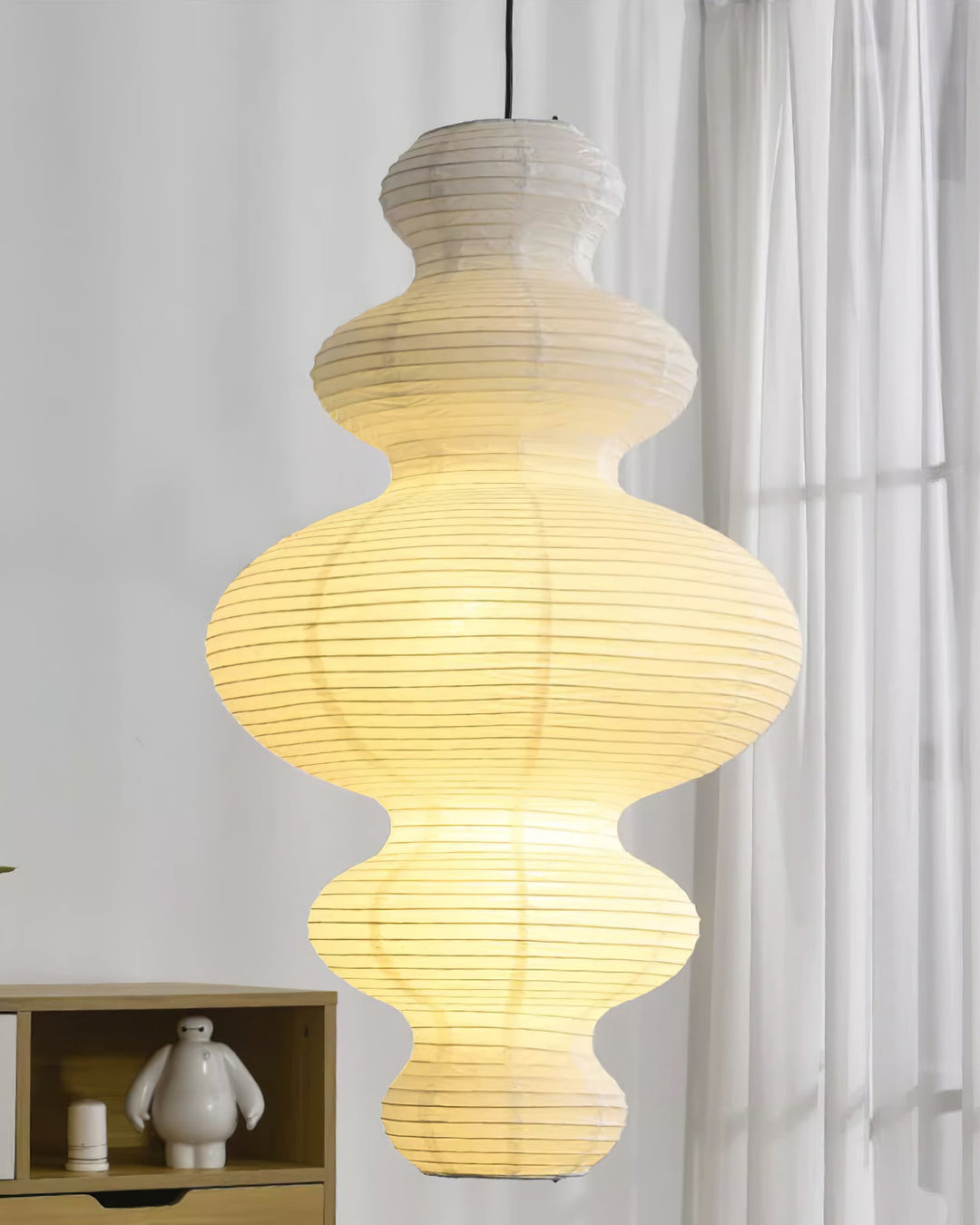 Kozo Paper Tower Swag Pendant – detail 36
