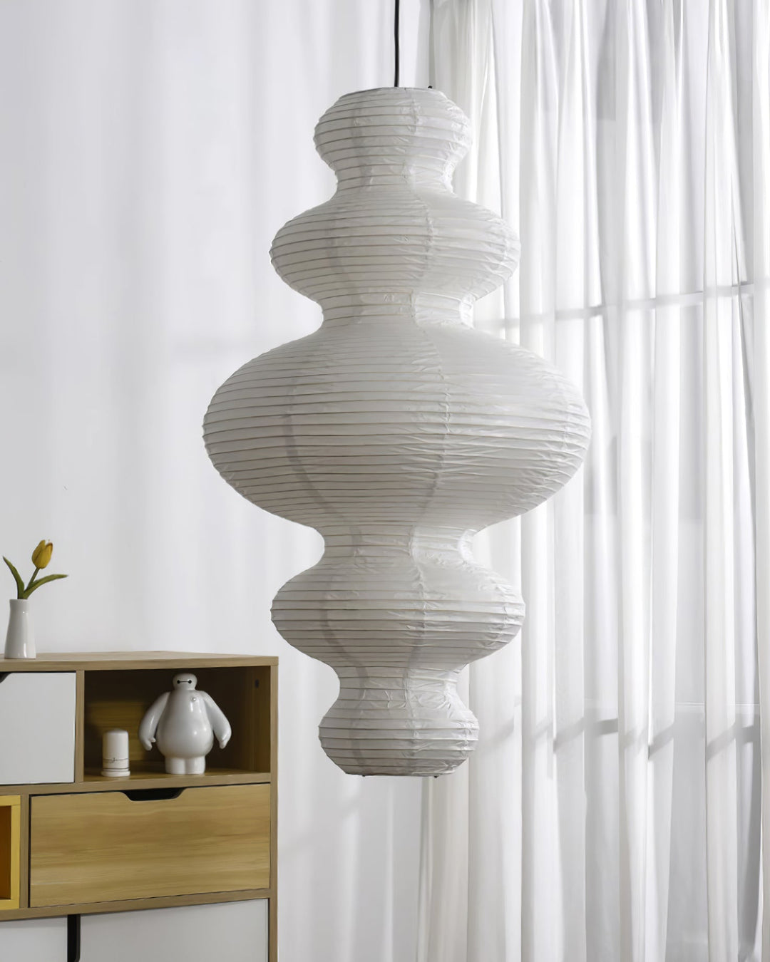 Kozo Paper Tower Swag Pendant – detail 37