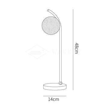 Ksovv Crystal Table Lamp — Dimension drawings 1