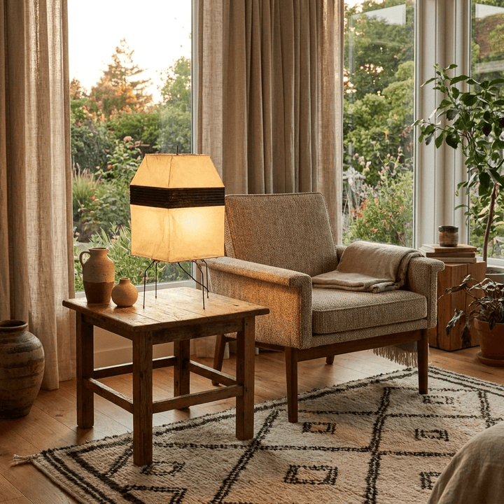 Kumo Paper Shade Table &amp; Floor Lamp - Vakkerlight