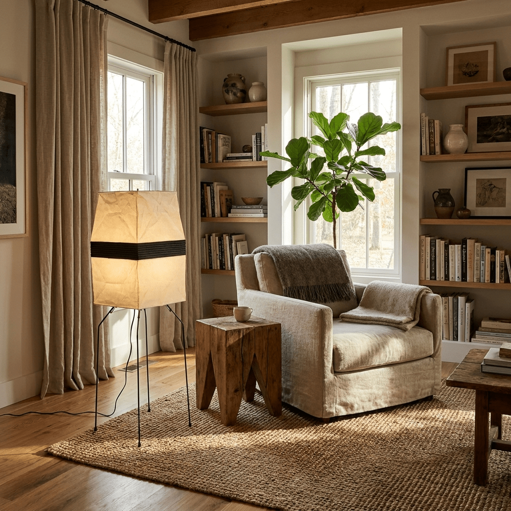 Kumo Paper Shade Table &amp; Floor Lamp - Vakkerlight