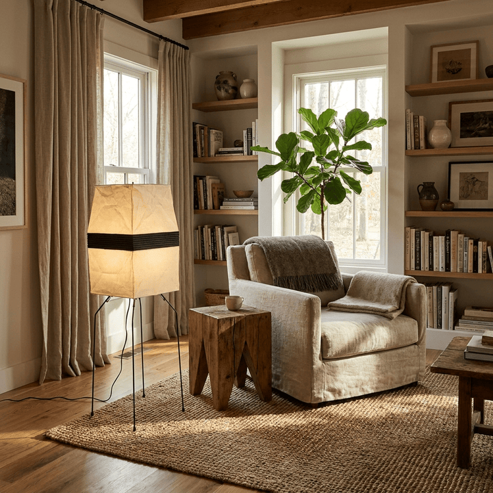 Kumo Paper Shade Table &amp; Floor Lamp - Vakkerlight