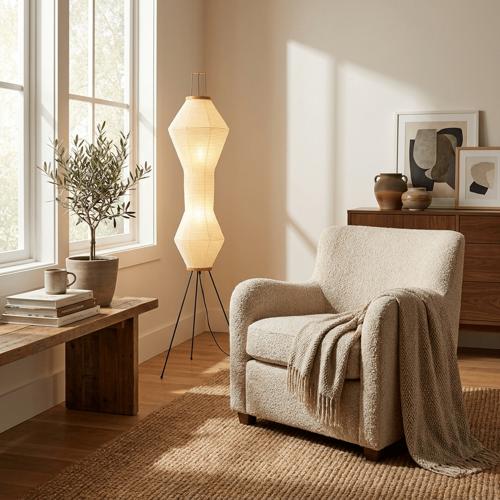 Kumo 12A Paper Floor Lamp - Vakkerlight