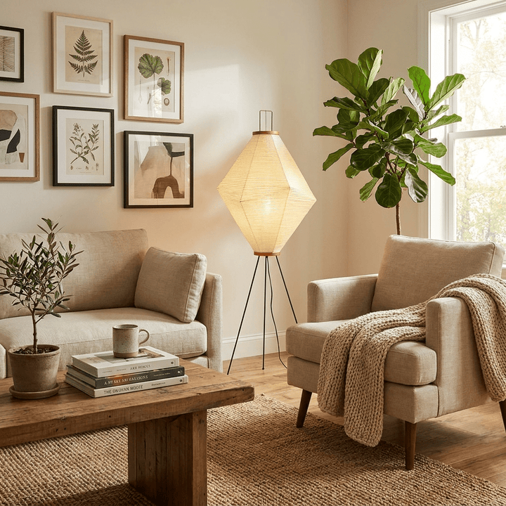 Kumo 13A Paper Floor Lamp - Vakkerlight