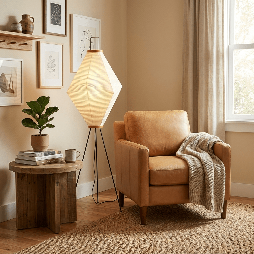 Kumo 13A Paper Floor Lamp - Vakkerlight