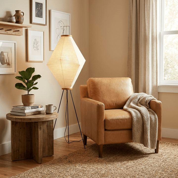 Kumo 13A Paper Floor Lamp - Vakkerlight