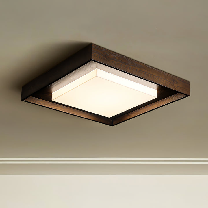 Kurin Wood Frame Ceiling Light - Vakkerlight