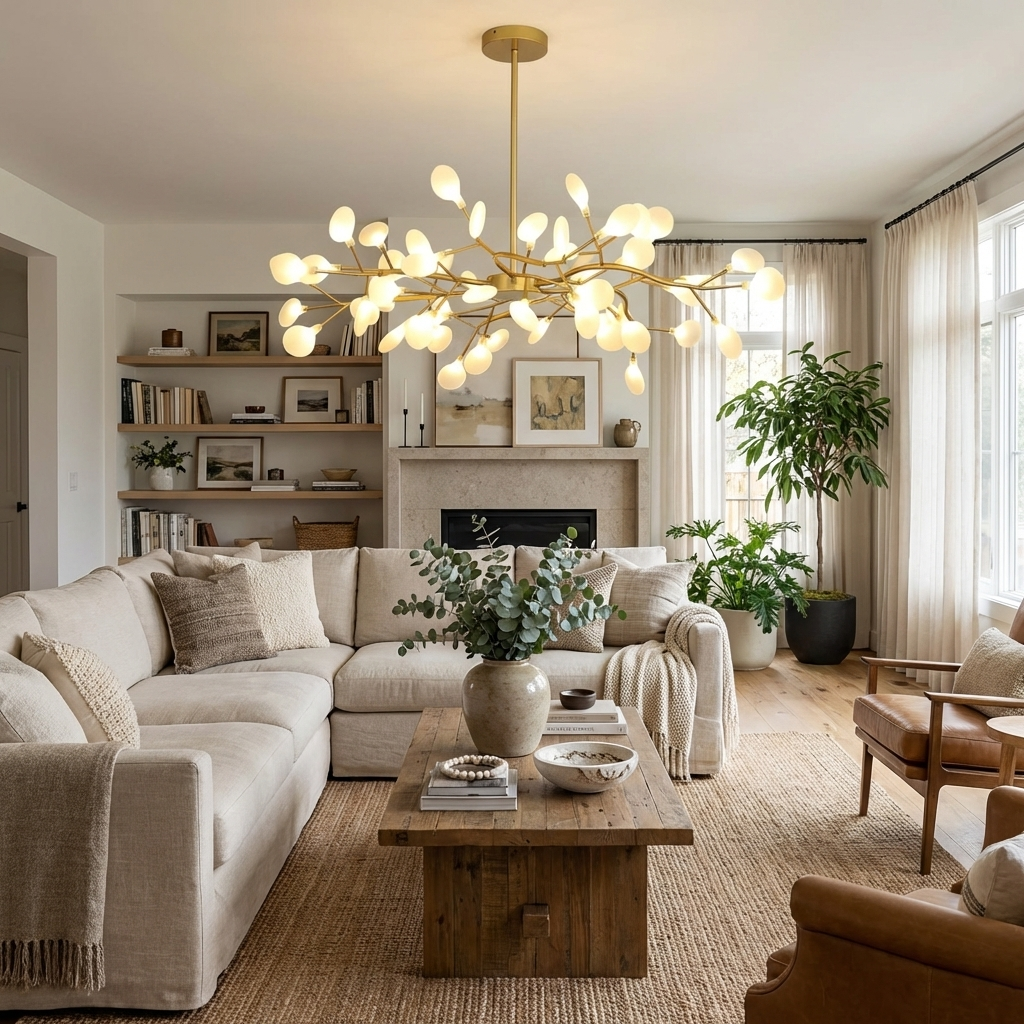 LED Firefly Sputnik Chandelier