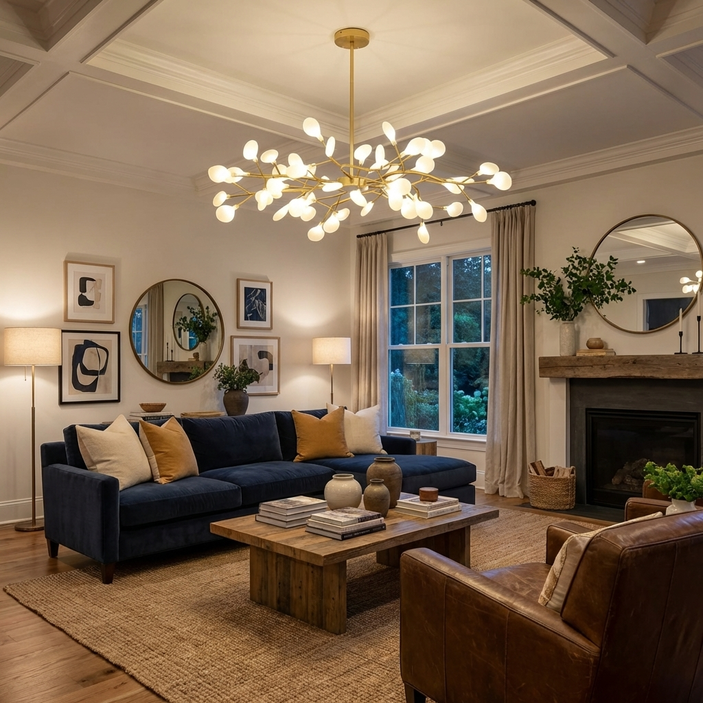 LED Firefly Sputnik Chandelier