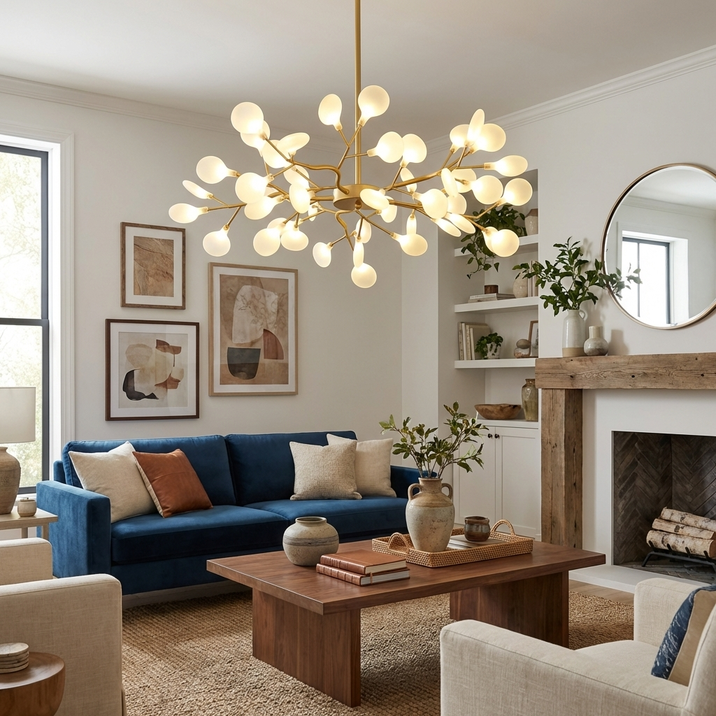 LED Firefly Sputnik Chandelier