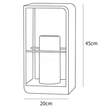 LED Lantern Garden Outdoor Light — Dimension drawings 2
