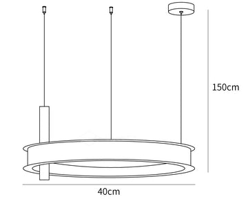Labilis Chandelier — Dimension drawings 1