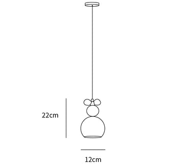 Laila Mini Pendant Light — Dimension drawings 1