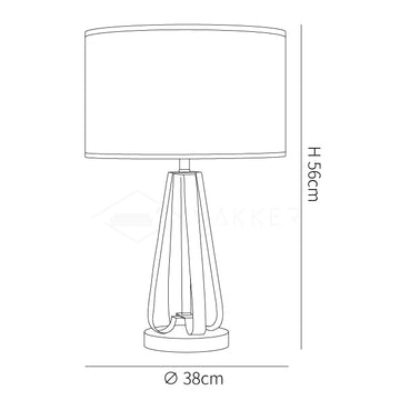 Laila Table Lamp — Dimension drawings 1