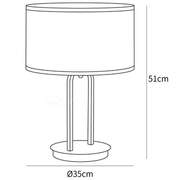 Lampada da Tavolo Paesaggio — Dimension drawings 1