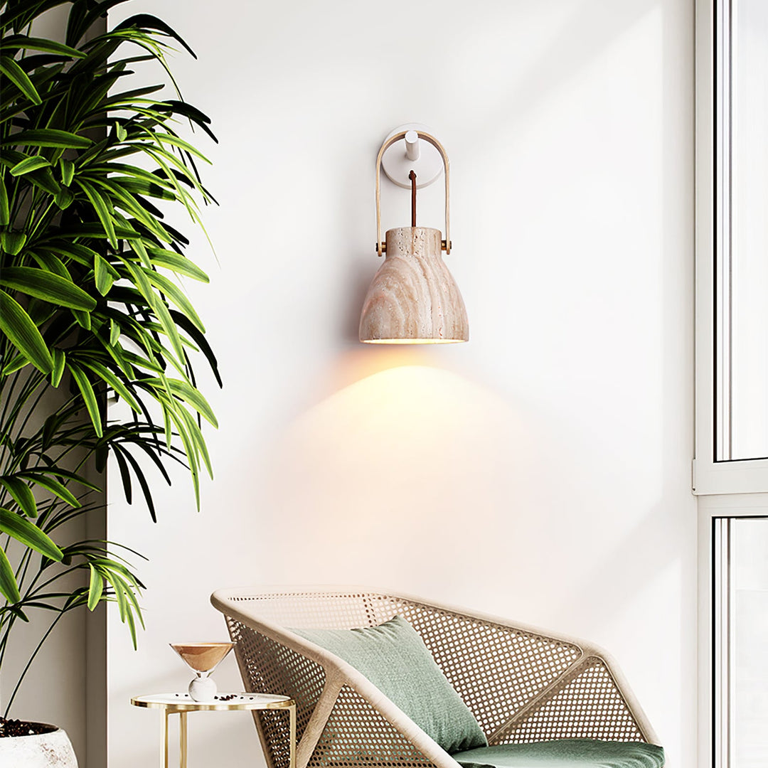 Lanta Arc Stone Sconce - Vakkerlight